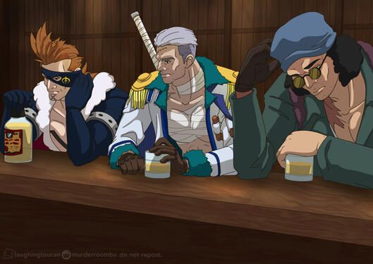 2024 - Spot art created for the Polyam Pirate zine