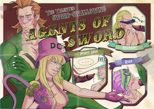 2025 - Spread art created for the Devil’s Circus zine